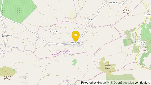 Position: Vadalj, šibensko-kninska - Terrain