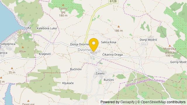 Position: Dvornica, šibensko-kninska - Terrain