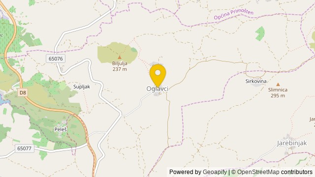 Poloha: Oglavci, šibensko-kninska - Pozemek