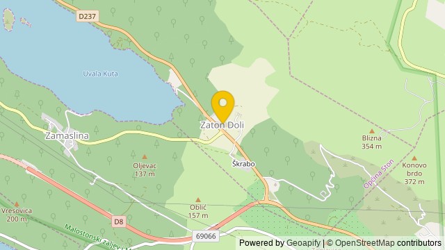 Position: Zaton Doli, Dubrovačko-neretvanska - Terrain