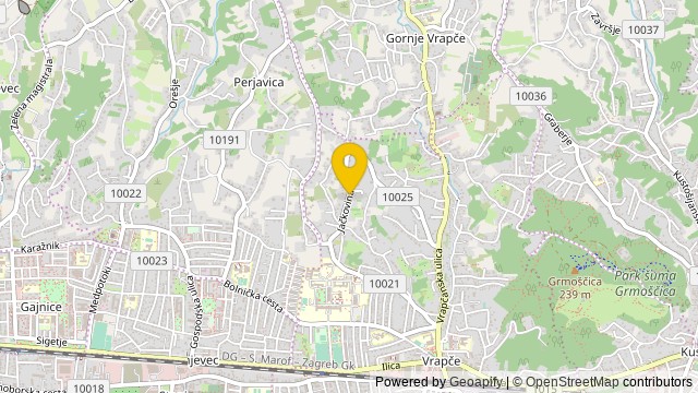 Poloha: Jačkovina, Grad Zagreb - Dom