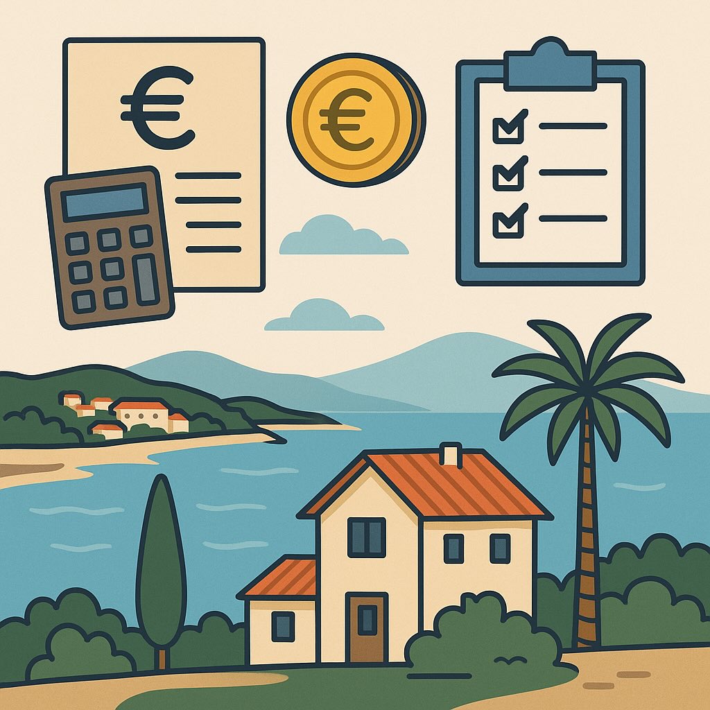 Náklady na nemovitost v Chorvatsku - daně a poplatky 2025/2026